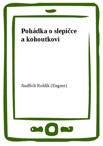 Obálka knihy Pohádka o slepičce a kohoutkovi