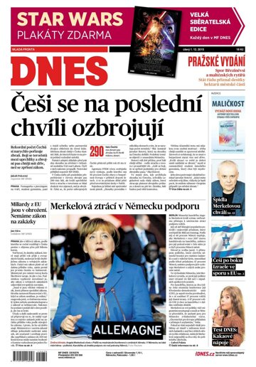 Obálka e-magazínu MF Dnes 1.12.2015