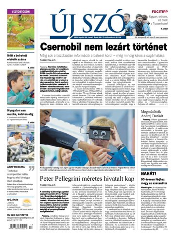 Obálka e-magazínu Új Szó 26.4.2016
