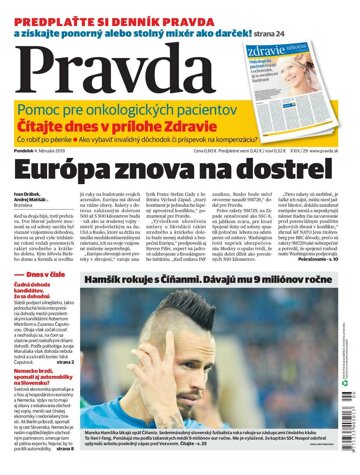 Obálka e-magazínu Pravda 4. 2. 2019