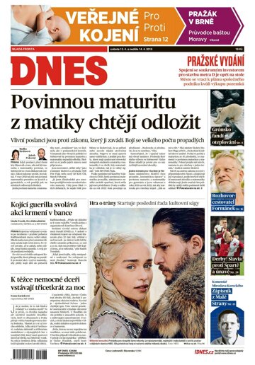 Obálka e-magazínu MF Dnes 13.4.2019