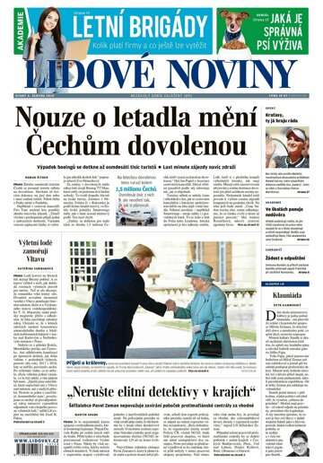 Obálka e-magazínu Lidové noviny 4.6.2019