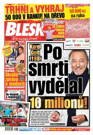 Obálka e-magazínu Blesk 2.10.2020