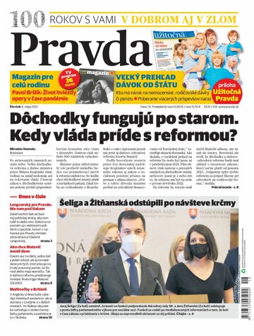 Obálka e-magazínu Pravda 6. 5. 2021