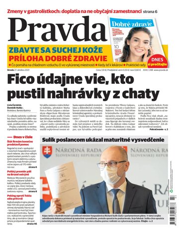 Obálka e-magazínu Pravda 27. 10. 2021