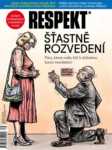 Obálka e-magazínu Respekt 39/2022