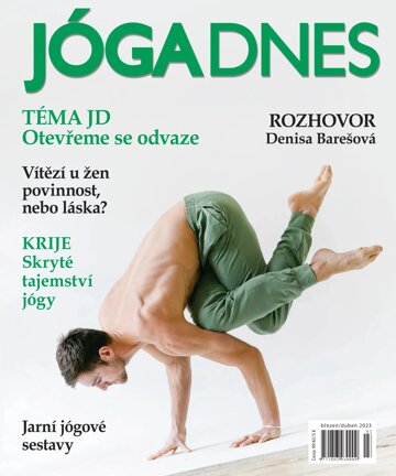 Obálka e-magazínu JÓGA DNES březen/ duben 2023