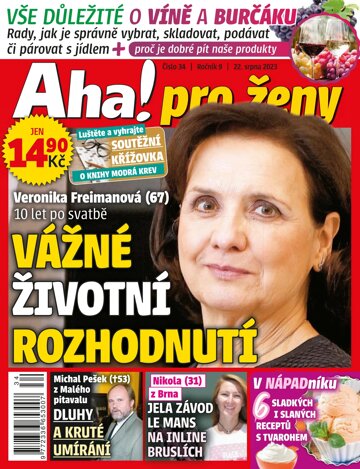 Obálka e-magazínu AHA! pro ženy 34/2023