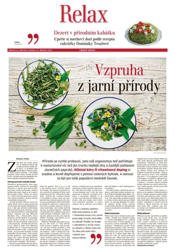 Obálka e-magazínu LN+ Čechy - 16.3.2024