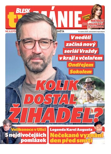 Obálka e-magazínu Blesk Tv manie 19.4.2025