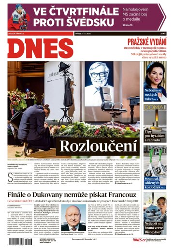Obálka e-magazínu MF DNES Praha - 21.05.2025