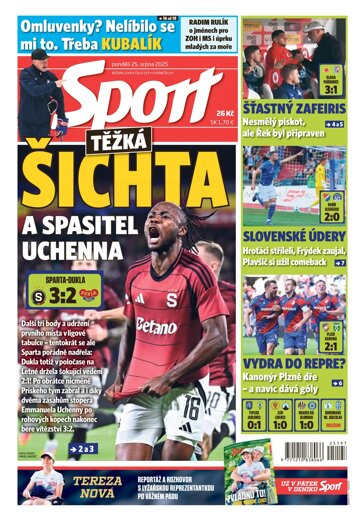 Obálka e-magazínu Sport 25.8.2025