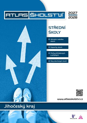 Obálka e-magazínu Atlas školství - střední školy - Jihočeský kraj 2027/2028
