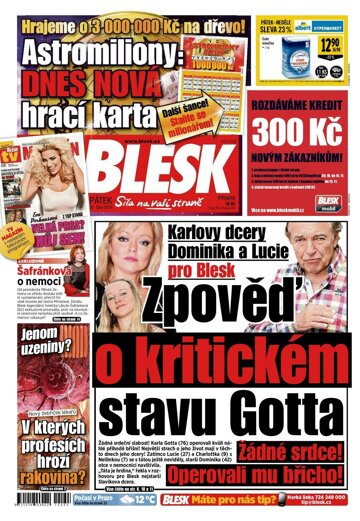 Obálka e-magazínu Blesk 30.10.2015