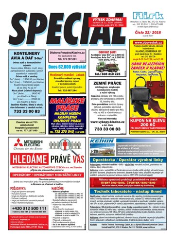 Obálka e-magazínu Special 22/2016