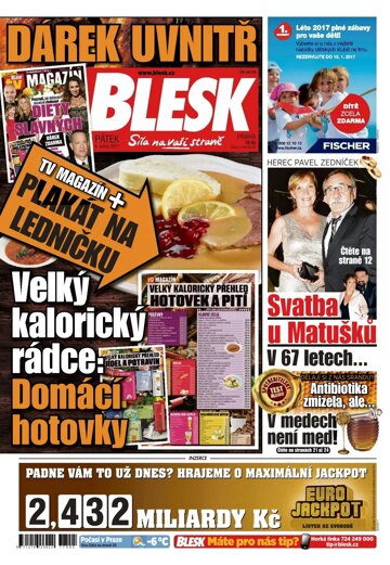 Obálka e-magazínu Blesk 6.1.2017