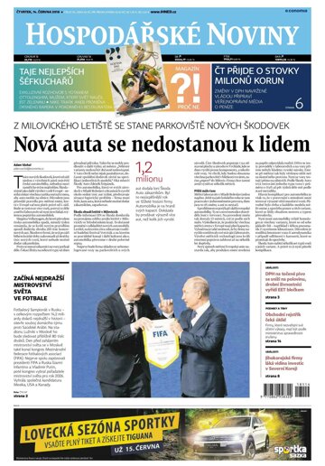 Obálka e-magazínu Hospodářské noviny 114 - 14.6.2018
