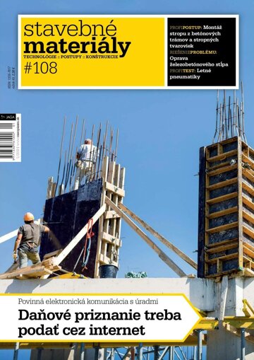 Obálka e-magazínu Stavebné materiály 1/2019