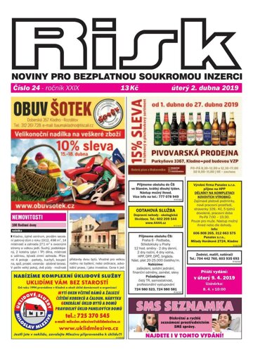 Obálka e-magazínu Risk 24/2019