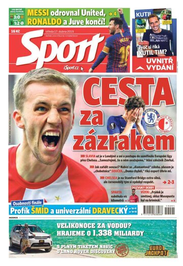 Obálka e-magazínu Sport 17.4.2019