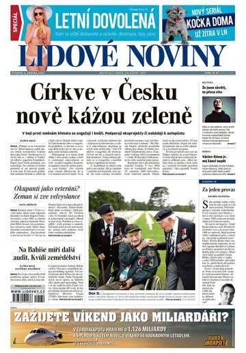 Obálka e-magazínu Lidové noviny 6.6.2019