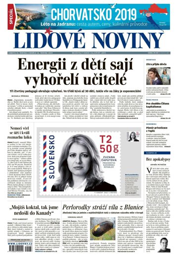 Obálka e-magazínu Lidové noviny 15.6.2019