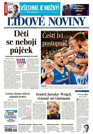 Obálka e-magazínu Lidové noviny 6.9.2019