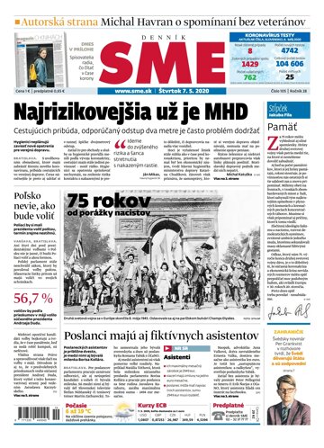 Obálka e-magazínu SME 7.5.2020
