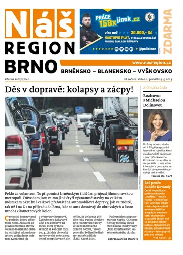 Obálka e-magazínu Náš Region - Brno 22/2023
