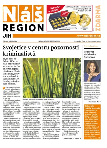 Obálka e-magazínu Náš Region - Jih 22/2023