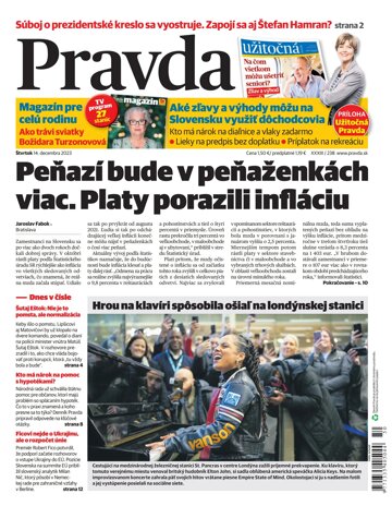 Obálka e-magazínu Pravda 14. 12. 2023