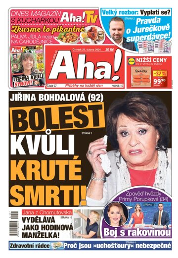 Obálka e-magazínu AHA! 25.4.2024