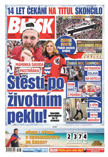 Obálka e-magazínu Blesk 28.5.2024