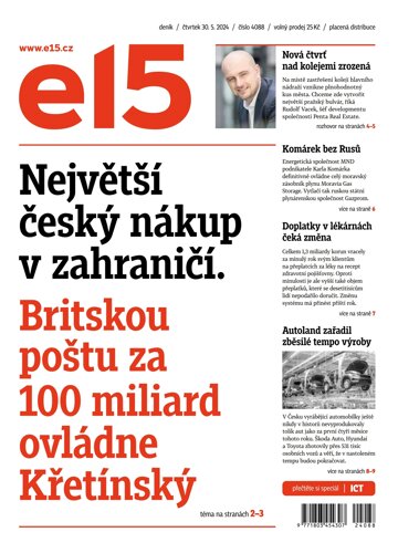 Obálka e-magazínu E15 30.5.2024