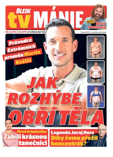 Obálka e-magazínu Blesk Tv manie 5.4.2025