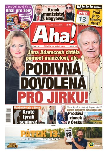 Obálka e-magazínu AHA! 13.6.2025