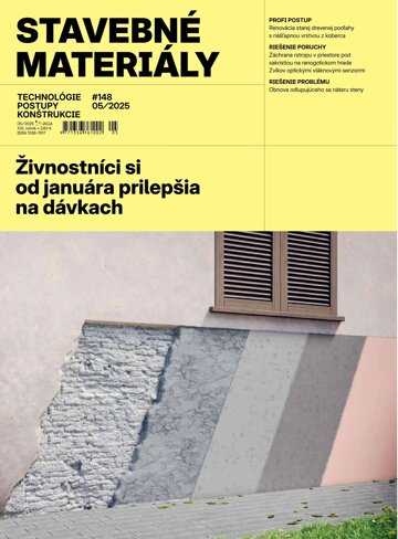 Obálka e-magazínu Stavebné materiály 5/2025