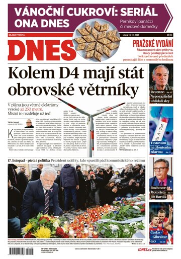 Obálka e-magazínu MF Dnes 18.11.2025