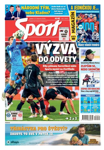 Obálka e-magazínu Sport 13.3.2026