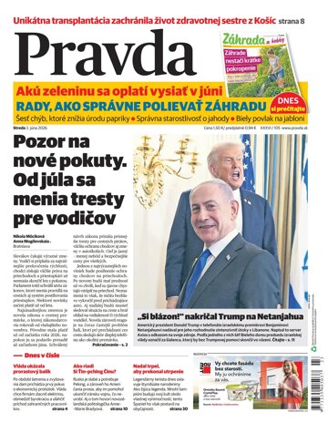 Obálka e-magazínu Pravda 3. 6. 2026