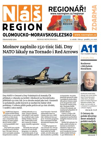 Obálka e-magazínu Náš Region - Olomoucko/Moravskoslezsko 41/2026