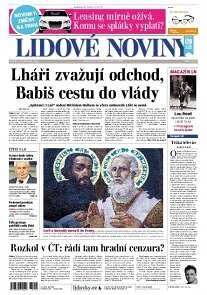 Obálka e-magazínu Lidové noviny 1.11.2013