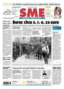 Obálka e-magazínu SME 28.6.2014