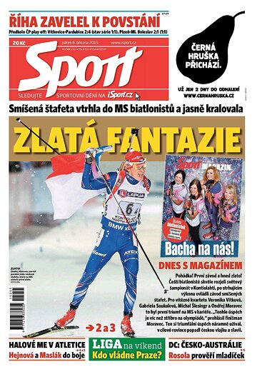 Obálka e-magazínu Sport 6.3.2015