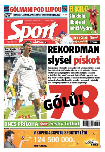 Obálka e-magazínu Sport 11.3.2015