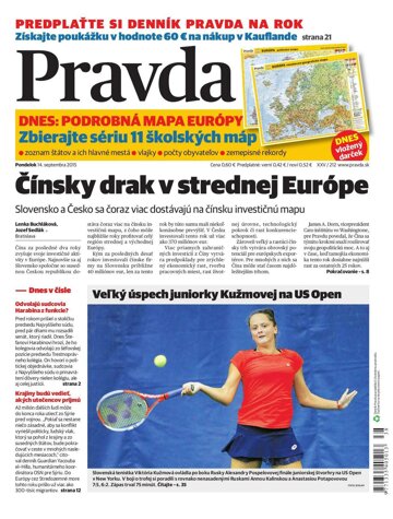 Obálka e-magazínu Pravda 14. 9. 2015