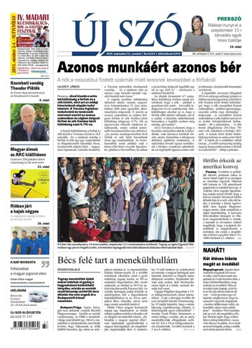 Obálka e-magazínu Új Szó 12.9.2015