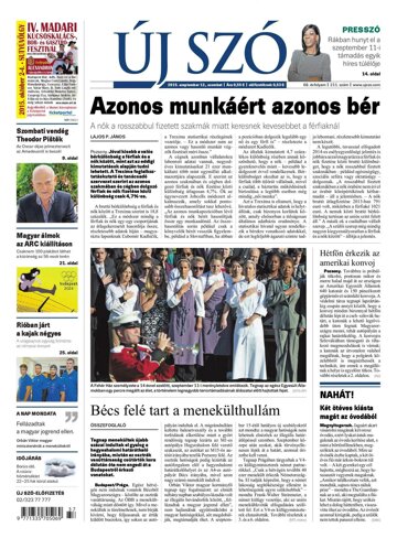 Obálka e-magazínu Új Szó 12.9.2015