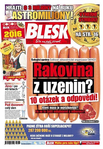 Obálka e-magazínu Blesk 27.10.2015