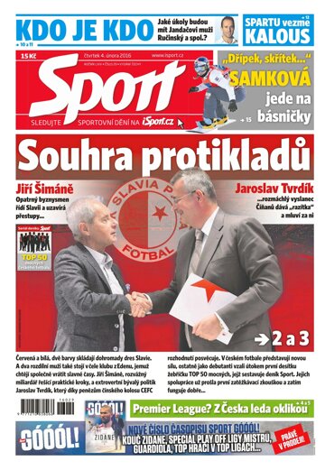 Obálka e-magazínu Sport 4.2.2016